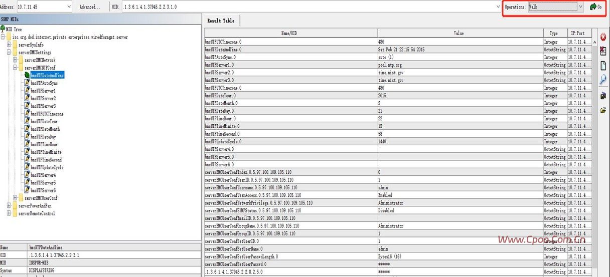M5机型配置snmp以及测试方法 M5机型配置snmp以及测试方法