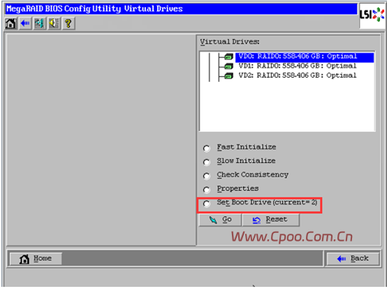 常见Raid卡Boot Drive启动盘设置