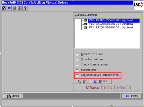 常见Raid卡Boot Drive启动盘设置