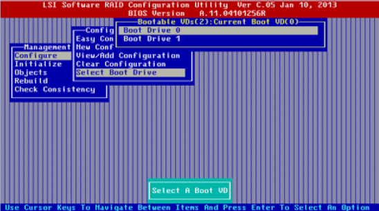 常见Raid卡Boot Drive启动盘设置