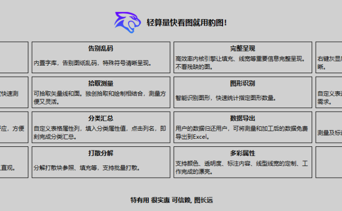 豹图CAD v8.0，完全免费CAD快速看图官方软件